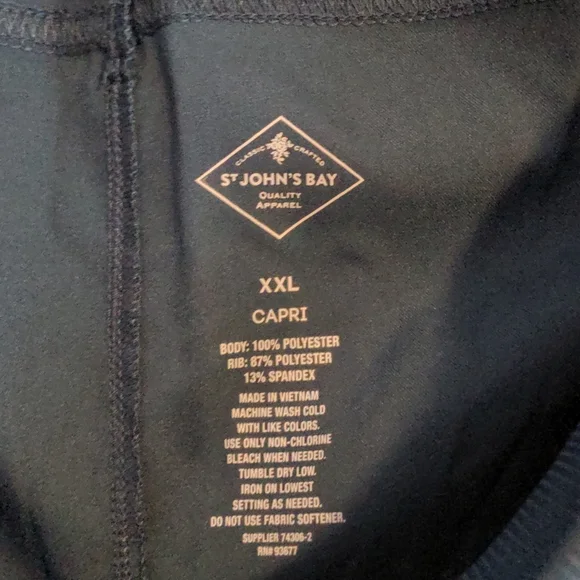 St. John's Bay Capri pants blue XXL - Picture 2 of 5